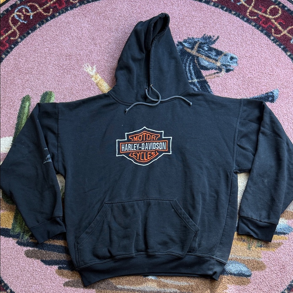 🦋Harley-Davidson🦋Black Classic Logo Hoodie